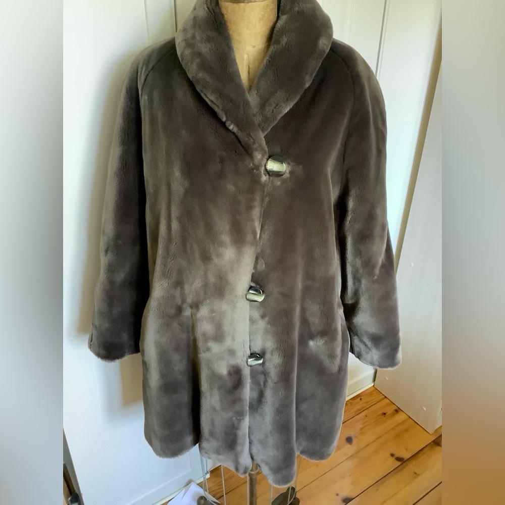 Vintage Teddy coat.L/XL